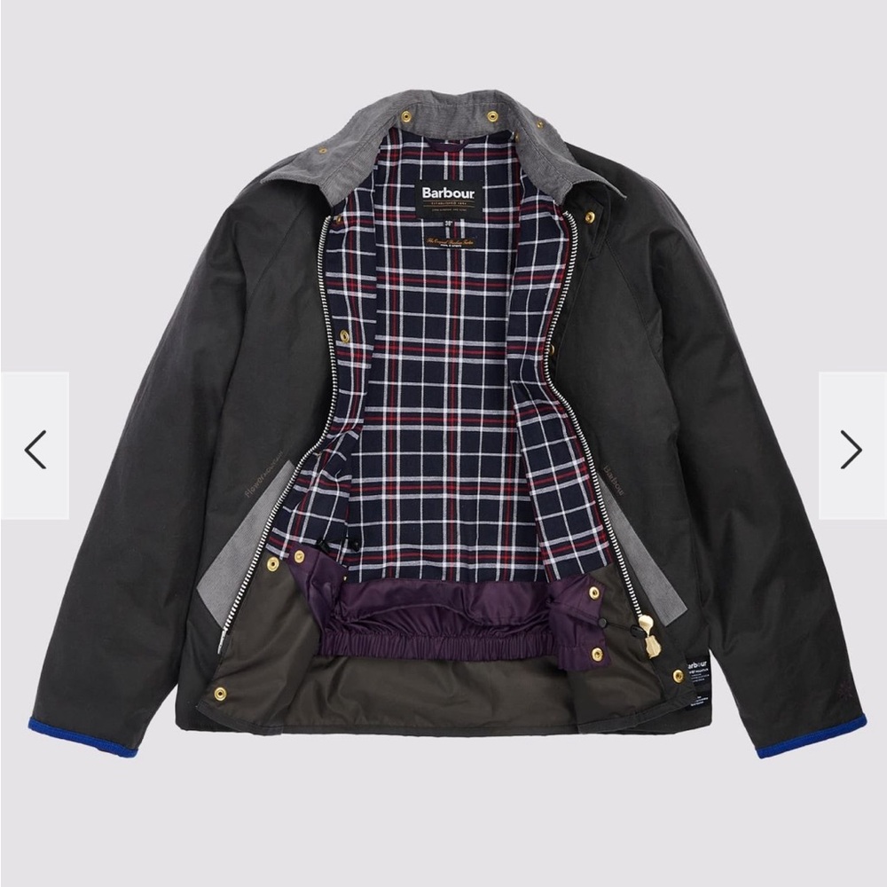 NWT BARBOUR X FLOWER MOUNTAIN Jacket in Dark grey - Picture 5 of 14